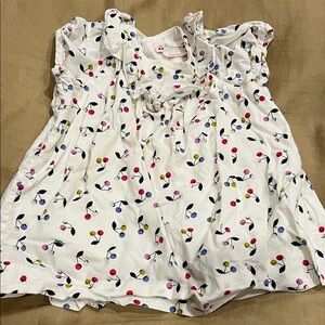 Bonpoint Cherry Print Kids Shirt